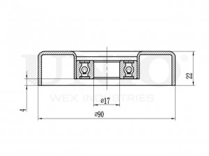 Ролик натяжной приводного ремня TNS-10059 UNIO