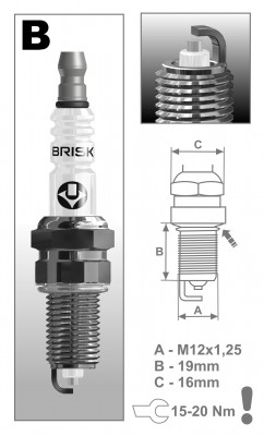 Свеча зажигания SILVER BR10YS9 (1521) BR10YS-9 BRISK