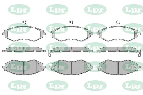 Комплект тормозных колодок 05P729 05P729 LPR