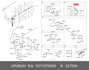 Педаль акселератора HYUNDAI HD120,160,170 в сборе OE 327107D000 HYUNDAI KIA