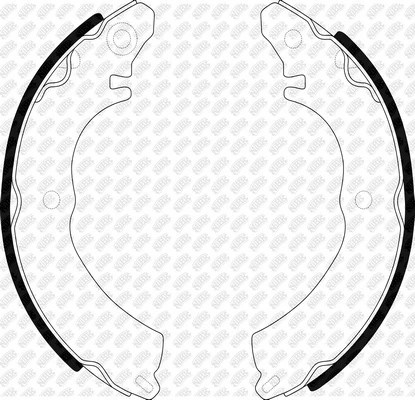 Колодки тормозные NISSAN MITSUBISHI задние барабанные (4шт.) NIBK FN6729 NIBK