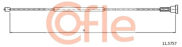 трос ручника п.\ Opel Corsa C 01> 92115757 COFLE