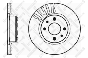 диск тормозной передний!\ Alfa Romeo 164, Fiat Croma 2.0/2.5TD 88> 6020-9924V-SX STELLOX