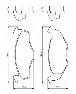 Колодки тормозные VW Polo,Lupo SKODA Fabia (1.0/1.6/1.9 D) передние (4шт.) BOSCH 0 986 494 005 BOSCH