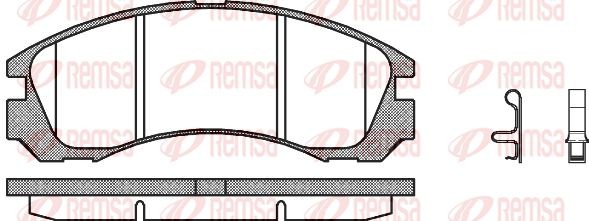 354 32 [425388] !колодки дисковые п.\ Mitsubishi Outlander, Citroen C-Crosser, P 035432 REMSA