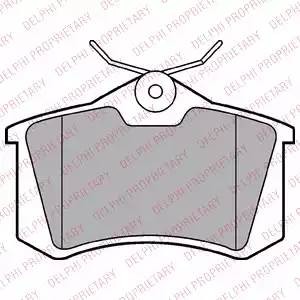 LP2254 колодки дисковые задние!\ Renault Clio/Megane/Modus/Scenic 1.2-2.0i/1.5-2 LP2254 DELPHI