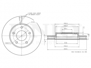 Диск тормозной передний BRD-20447 UNIO
