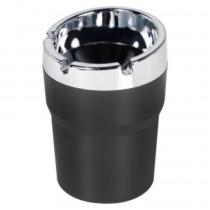 Пепельница автомобильная в штатное место черная/серебро AIRLINE AAT-01 AIRLINE