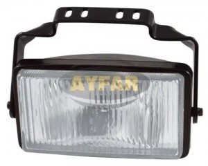 фара противотум. белая без крышки, крепл.скоба!\Omn DAF,MAN,MB,Volvo SL2222 AYFAR