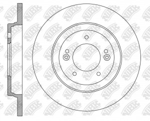 Диск тормозной HYUNDAI Creta (16-) задний (1шт.) NIBK RN2233 NIBK