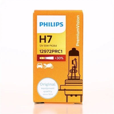 H7 12V 55W +30% VISION PX26d 12972PRC1 PHILIPS