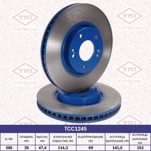 Диск тормозной KIA Cee'd II/Soul II 12- TCC1245 TCC1245 TATSUMI