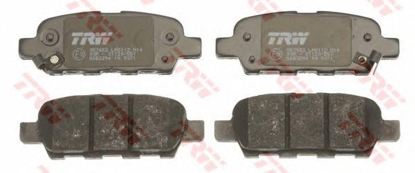 Колодки задние INFINITI EX, FX, G, M, NISSAN QASHQAI, MURANO (Z50, Z51) GDB3294 GDB3294 TRW