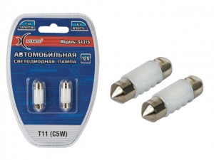 Лампа светодиодная 12V C5W 1.2W SV8.5-8 31мм двухцокольная блистер (2шт.) XENITE 1009426 XENITE