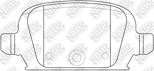 Колодки тормозные OPEL Corsa,Tigra (00-) задние (4шт.) NIBK PN0192 NIBK