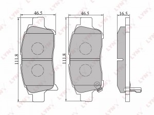 Колодки тормозные дисковые передние BD-7519 LYNXAUTO