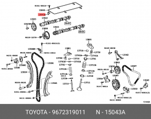 УПЛОТНИТ КОЛЬЦО 96723-19011 96723-19011 TOYOTA