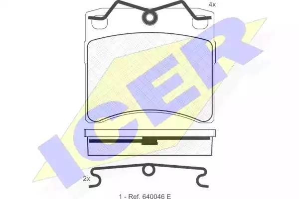 140895 колодки дисковые передние!\ VW T4 1.8i-2.5TDi 90-98 диск 15' 140895 ICER