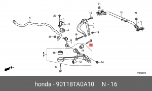 БОЛТ - 90118TA0A10 90118TA0A10 HONDA