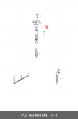 катушка зажигания 06E905115G 06E 905 115 G VAG