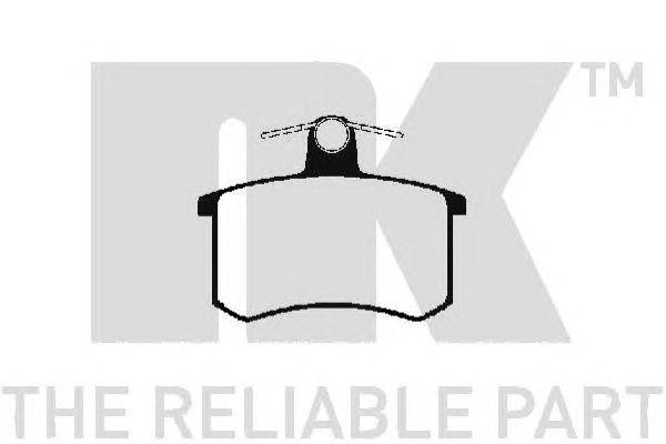 колодки дисковые з.!\ Audi 80/90/100/A4/A6/A8 <00, Fiat Croma 1.6-2.5TD 85-96 229952 NK