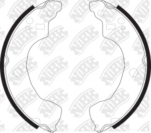 Колодки тормозные NISSAN Almera N16E (00-06) задние барабанные (4шт.) NIBK FN1247 NIBK