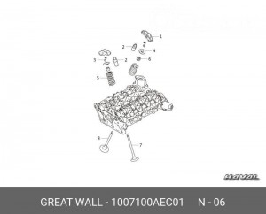 Колпачок HAVAL H9 маслоотражательный OE 1007100AEC01 GREAT WALL