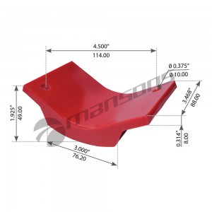прокладка полурессоры! (красная) INTERN 580015 MANSONS