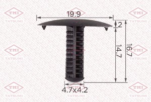 Клипса автомобильная TOYOTA TJB1481 TJB1481 TATSUMI