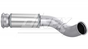 труба глушителя! передняя с гофрой  RVI, Volvo 82266 DINEX