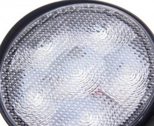 Фара рабочего света круглая 115х115x38мм 18Вт (6 LED) IP68 рассеянный свет (Floo 370-30-005 MEGA POWER