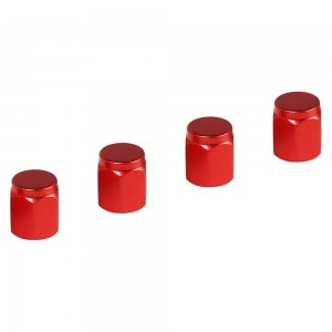 Колпачки на шинный вентиль K-3, красные, металл, 4 шт. (AVC17) AVC17 AIRLINE