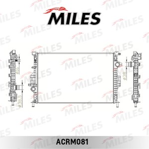 Радиатор (механическая сборка) FORD MONDEO IV 2.0D/2.5D/4.4/3.2/2.5/2.4D/3.2/2.4 ACRM081 MILES
