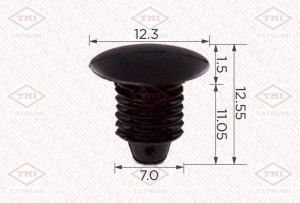 Клипса автомобильная [упаковка 10 штук] TJB1530 TJB1530 TATSUMI