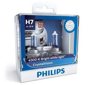 Лампа набор 12V H7 55W + W5W/T105 PX26d бокс (2шт.+2шт.) Crystal Vision PHILIPS 12972CVSM PHILIPS