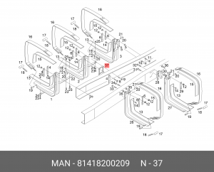 81.41820-0209 Распорка 81418200209 MAN