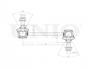 Стойка стабилизатора задняя SSP-50148 UNIO