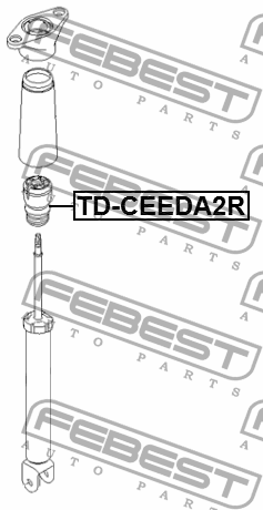 ОТБОЙНИК ЗАДНЕГО АМОРТИЗАТОРА подходит для HYUNDAI I30 2012-2017 KD-CEEDA2R KD-CEEDA2R FEBEST