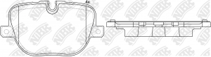 PN0566 колодки тормозные дисковые задние!\ Range Rover Sport 09-13 PN0566 NIBK