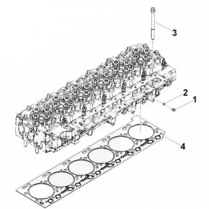 Болт М14х2х160 ГБЦ КАМАЗ Камминз ISLe, 6CT (Длинный) (3960043,3917728) (Haffen) 10071 HAFFEN