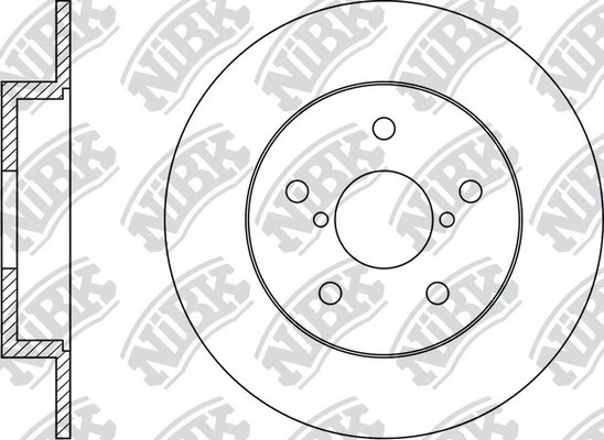 Диск тормозной SUZUKI SX4 2009 S RN1524 RN1524 NIBK