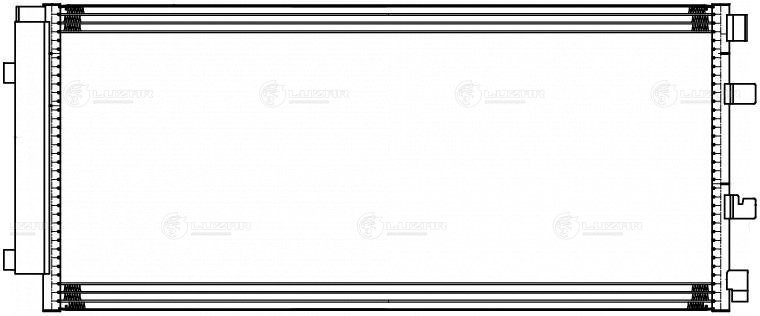 Радиатор кондиц. для ам Renault Master (10-) 2.3CDTi (LRAC 0967) LRAC 0967 LUZAR