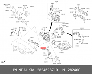 Прокладка 28246-2B710 282462B710 HYUNDAI KIA