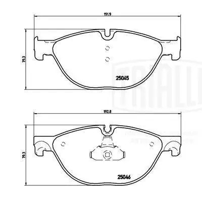 Колодки торм. BMW 5 GT (F07) (09-)/7 (F01) (08-) диск. перед. (PF 4186) PF 4186 TRIALLI