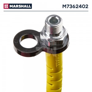 Шланг пневматический витой M16х1.5мм (штуцер), M18х1.5мм (гайка) L=4.0м (желтый) M7362402 MARSHALL