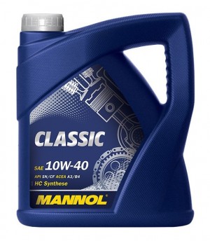 Масло моторное MANNOL CLASSIC 10W40 CH-4/SN п/синт.4л 7501 1101 MANNOL