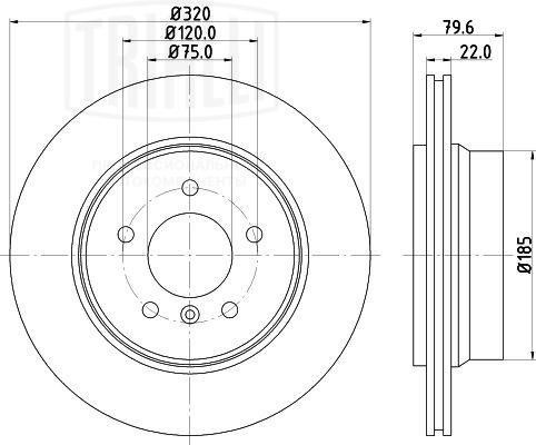 BMW X3 E83 (2004>) DF 263919 TRIALLI
