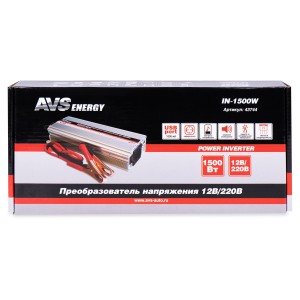 Преобразователь напряжения (инвертор) 12-220V 1500Вт AVS 43744 AVS