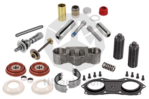 р/к диcкового тормоза! (мр) направляющий штырь и набор уплотнителей PAN17\ DAF,I 19009 TTT AUTO