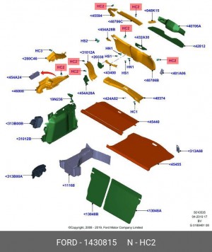 Клипса FORD OE 1 430 815 FORD